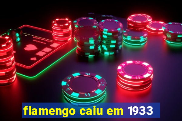flamengo caiu em 1933